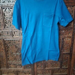 Duluth Trading Co Men's Teal Short Sleeve Pocket Tee